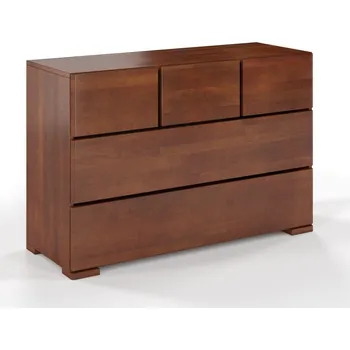 Komoda Buková komoda z masivu Sandemo 3+2 Odstín moření: Ořech