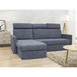 Rozkládací sedací souprava do L - Hugo mini - šedá