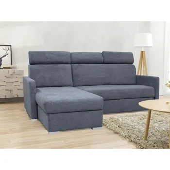 Sedací souprava Rozkládací sedací souprava do L - Hugo mini - šedá