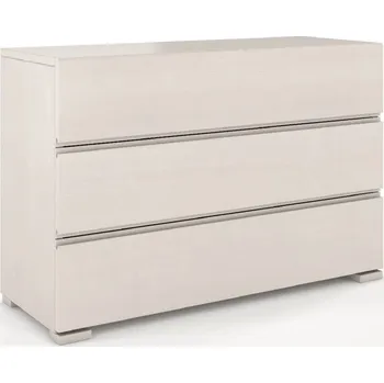 Komoda Komoda z masivu borovice Vestre 3S Odstín moření: Bílá