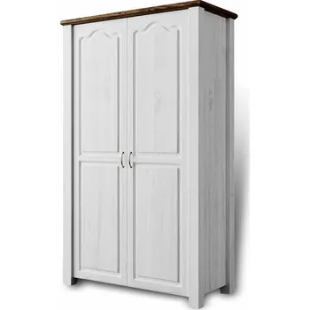 Šatní skříň Šatní skříň Merlin 2D celošatní - masiv borovice Odstín: Olše