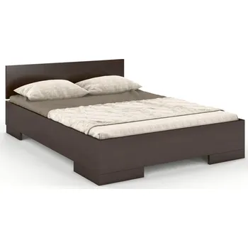 Postel Prodloužená buková postel s úložným prostorem Spektrum Rozměr: 120x220, Odstín moření: Palisander