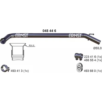 Auto-moto Výfuková trubka ERNST 048446