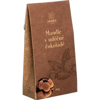Čokoláda Mandle v mléčné čokoládě a skořici 150g