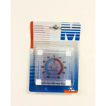 Domácí teploměr Venkovní teploměr okenní, 75 x 75 mm - plast