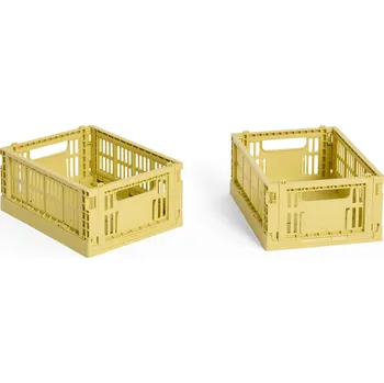 Úložný box Hay, Boxy Hay Colour Crate Mini, žluté, 2 ks - Formadore