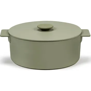 Pánev Serax, Hrnec s poklicí Surface 5,5 l, zelený, 2 díl. - Formadore