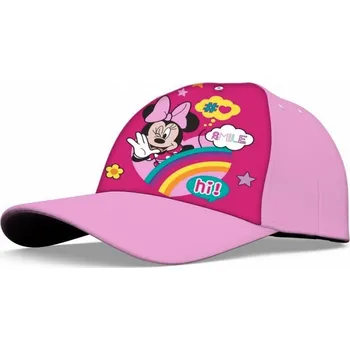 Módní doplněk EUROSWAN • Dívčí kšiltovka Minnie Mouse a duha - Disney 50