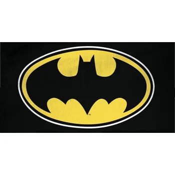 BrandMac • Bavlněná plážová osuška Batman - motiv Logo - 100% bavlna - 70 x 140 cm