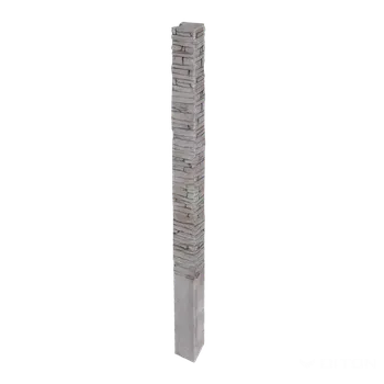 Příslušenství pro plot DITON Plotový systém QUICK WALL STONE šedý mix AKCE sloupek koncový 240 šedý mix