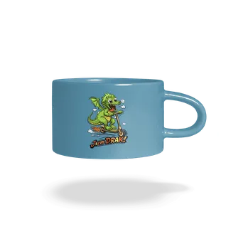 Bastard Jsem drak hrnek makronka Blue Macaron