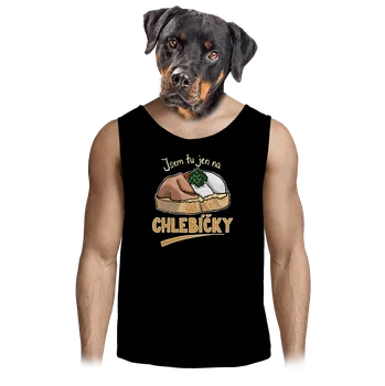 Pánské tílko Bastard Na chlebíčky pánské tílko Black