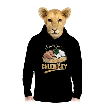 Chlapecká mikina Bastard Na chlebíčky dětská mikina klokanka Black