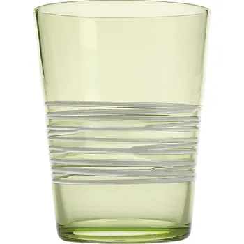 Sklenice Zafferano, Skleněný pohár Filante 400 ml zelené jablko - Formadore