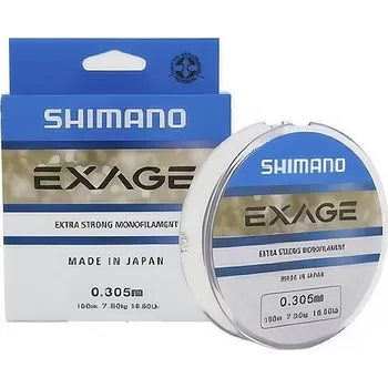 Volný čas Vlasec Shimano Exage Steel Grey 150m 0,145 mm 1,8 kg