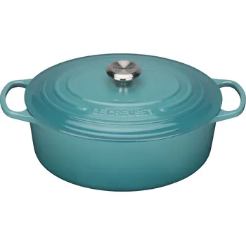 Pánev Le Creuset, Pekáč Signature oválný 31 cm azurový - Formadore