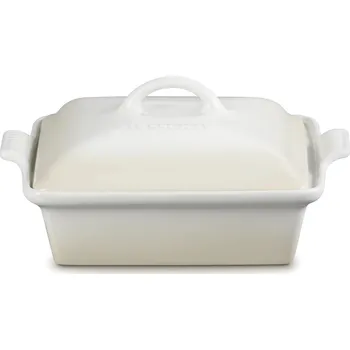 Úložný box Le Creuset, Pečící forma Heritage čtvercová s víkem 23 cm béžová - Formadore