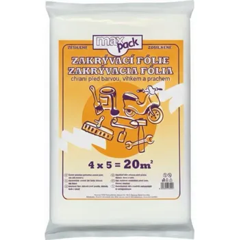 Maxpack Zakrývací folie transparentní malířská 4 x 5 m / 7 μm