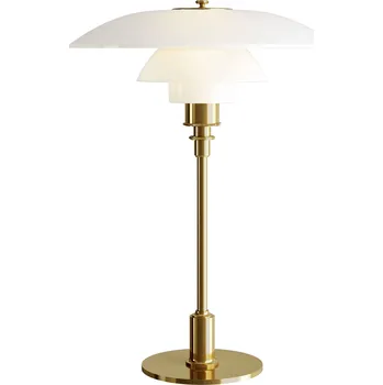 Lampička Louis Poulsen, Stolní lampa PH se skleněným stínidlem 33 cm mosaz - Formadore