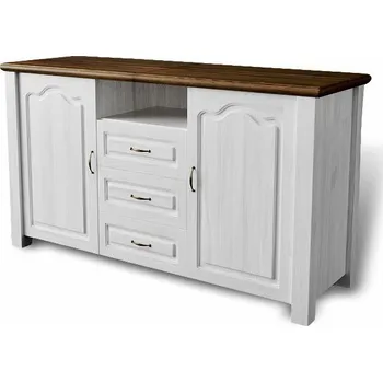 Komoda TV komoda Merlin 2D3S - masiv borovice Odstín: Olše