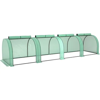 Skleník Tunelový skleník 395 x 100 x 80 cm | zelený