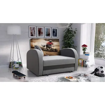 Pohovka Dětská rozkládací pohovka Tola - Čtyřkolka