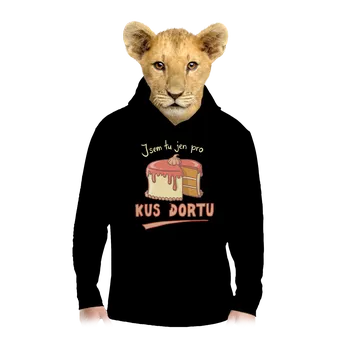 Chlapecká mikina Bastard Pro kus dortu dětská mikina klokanka Black