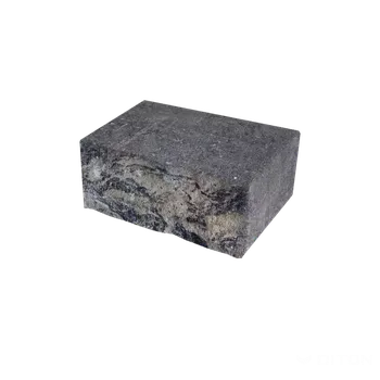 plotová tvarovka DITON Tvárnice svahová MURANO černo-bílá 14 / 25 - koncový 3/4 kámen černo-bílá