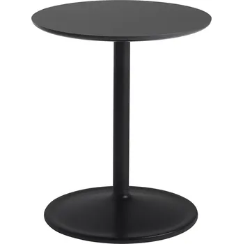 Konferenční stolek Muuto, Odkládací stolek Soft laminovaný 41 x 48 cm černý - Formadore