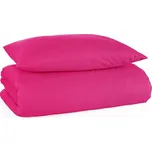 BedTex • Bavlněné jednobarevné ložní povlečení - fuchsiové - 100% bavlna renforcé - 70 x 90 cm + 140 x 200 cm