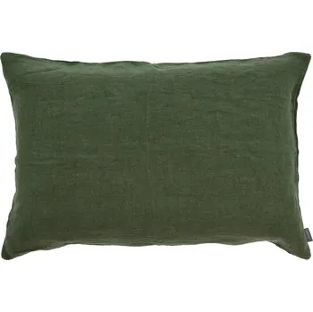 Polštář Södahl, Dekorativní polštář Linen 40 x 60 cm tmavě zelený - Formadore