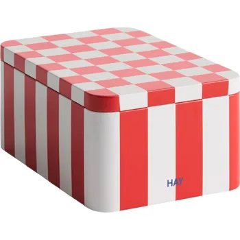Úložný box Hay, Úložný box Tin S, krémovo-červený - Formadore