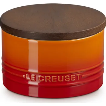 Nádobí Le Creuset, Dóza Le Creuset s dřevěným víkem, 470 ml, plamenně oranžová - Formadore