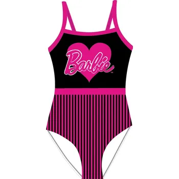 Dívčí plavky E plus M • Dívčí jednodílné plavky Barbie se srdíčkem 104 / 110