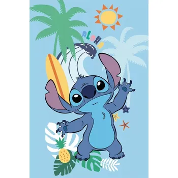 Dětská deka Javoli • Dětská fleecová deka Lilo & Stitch - motiv Aloha - 100 x 150 cm