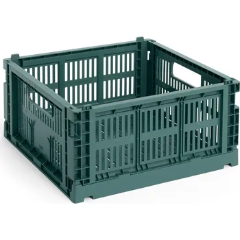 Úložný box Hay, Úložná přepravka Hay Colour Crate Square, velikost M, tmavě zelená - Formadore