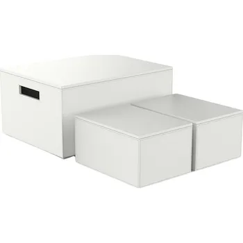 Úložný box Decor Walther, Krabička na potraviny Brownie bílá 3 ks - Formadore