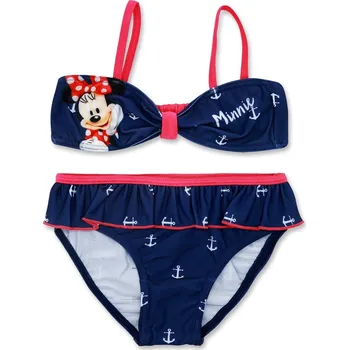 Dívčí plavky Setino • Dívčí dvoudílné plavky / bikiny Minnie Mouse - Disney - modré EU 116
