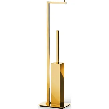 WC štětka Decor Walther, Stojan na toaletní papír a WC štětku Corner zlatý - Formadore