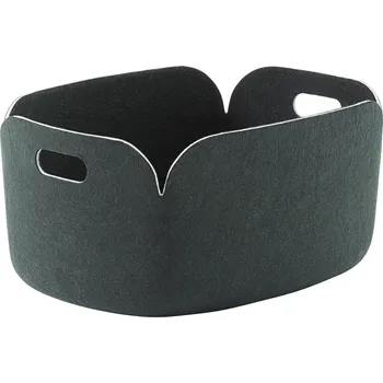 Úložný box Muuto, Úložný koš Restore 35 x 48 cm tmavě zelený - Formadore