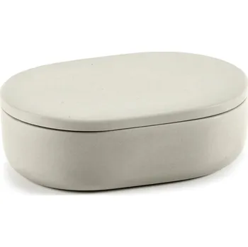 Úložný box Serax, Koupelnová nádoba Cose oválná, 3,3 cm, béžová - Formadore