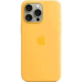 iPhone 15 ProMax Silicone Case with MS - Sunshine