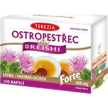 Terezia Company Ostropestřec + Reishi Forte 600 mg, 120 cps.