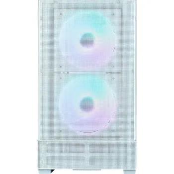 Zalman skříň P30 AIR White / miniT / 3x140mm fan ARGB / USB 3.0 / USB-C / temperované sklo / mesh panel / bílá