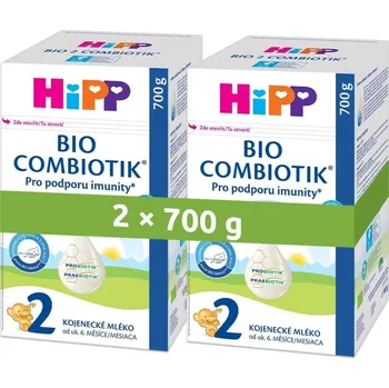 Potravina HiPP 2 Combiotik kojenecké mléko BIO 700g - balení 2 ks