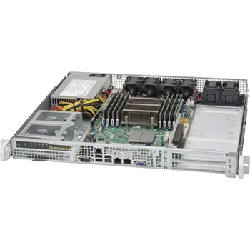 Serverovna SUPERMICRO chassis short1U,4x fixed 2,5" HDD,500W,front I/O