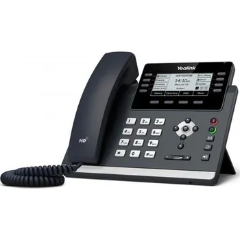 Stolní telefon Yealink SIP-T43U IP telefon, 12x SIP, CZ/SK displej, 2x GbE port, PoE, Opus HD kodek, 21 programovatelných tlačítek