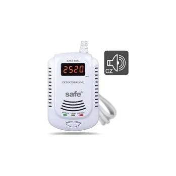 Zabezpečovací technika SAFEHOME Autonomní detektor hořlavých a výbušných plynů s LCD displejem a systémem hlasového varování (CZ)