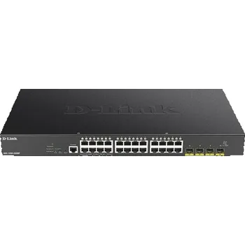 Počítač D-Link DGS-1250-28XMP 28-port Gigabit Smart PoE Switch, 24x GbE PoE+, 4x SFP+, PoE 370W