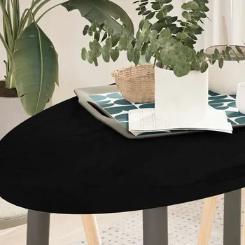 Konferenční stolek vidaXL Stolní deska 100x50x4 cm masivní dub oválný [4009042] Barva: tmavě hnědá